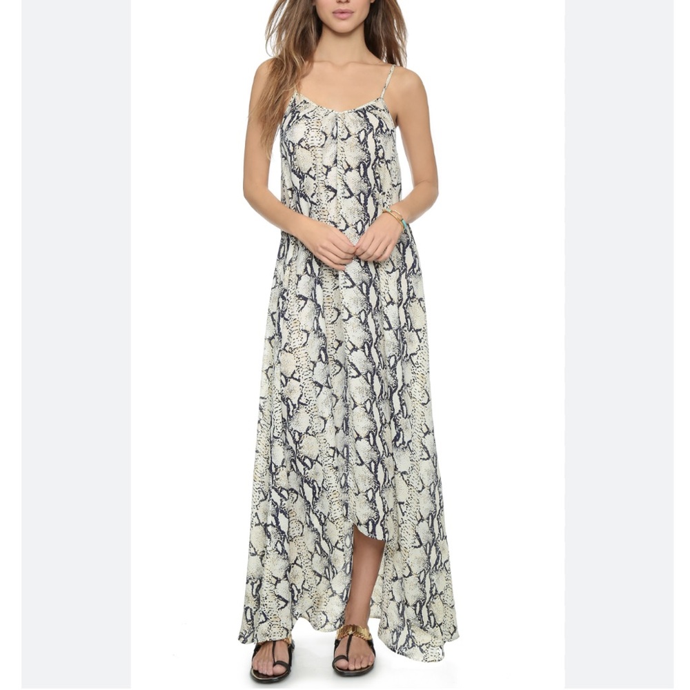 Pink Stitch Boa Print Dress
